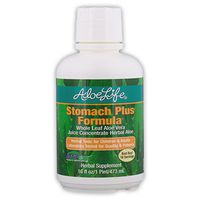 Aloe Life - Herbal Aloe Stomach Plus Formula, Fast Acting Herbal Tonic for Children (over 4 yrs) and Adults, Supports Healthy Digestion and Soothes Gas, Bloating and Nausea (16 Ounces)