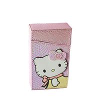 YOURNELO Women's Pretty Hello Kitty Cartoon PU Leather Cigarette Case Box (Kitty 3)