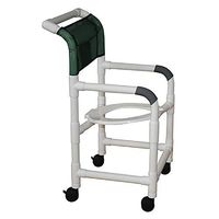 MJM International 118-3TW-TS-10-QT.C Standard Shower Chair with Tilt Seat and Commode Pail, Royal Blue/Forest Green/Mauve