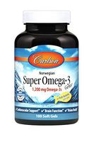 Carlson - Super Omega-3 Gems, 1200 mg Omega-3s, Cardiovascular Support, Brain Function & Vision Health, 100 soft gels