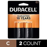 Duracell Coppertop C Batteries, Alkaline, 2 Count