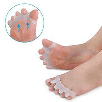 1 Pair Silicone Foot Care Gel Bunion Protector Five-hole Toe Separator Straightener Spreader Correction