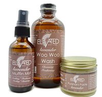 Elevated (by Taylor's) Ladies Bestie Kit (Woo Woo Wash, Muffin Mist, Punani Paste) (Lavender (Wash, Mist, Paste))