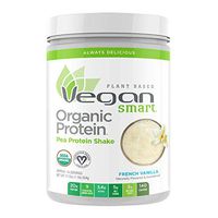 Vegansmart Plant Based Organic Pea Protein Powder by Naturade - French Vanilla (14 Servings)