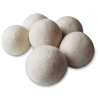 Wool Dryer Balls for Laundry, 6 Pack of Premium XL Reusable, Natural Fabric Softener