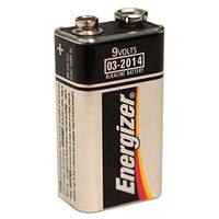 ENERGIZER ALK 9V 522 Alkaline Battery, 9V, 1.5" (Pack of 3) - 2238637