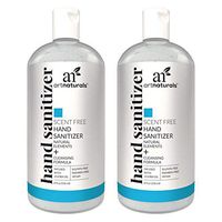 Artnaturals Hand Sanitizer Alcohol Based Gel (2 Pack 8 Fl oz / 236ml) Infused with Jojoba Oil, Alovera Gel & Vitamin E - Unscented Fragrance Free Sanitize