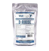 WellBodyNaturals 100% Pure D-Ribose Powder 250 Grams - Pharmaceutical USP Grade