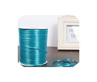 3mm Silk Satin Ribbons Christmas Halloween Baby Shower Birthday Party Wedding Gift Wrapping White Blue Pink Green Purple Ribbons,Peacock Blue