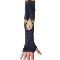 Giraffe Face Unisex Funny Sun Rash Guard For Outdoor Sleeve Arm Warmers