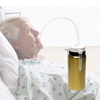 Thermoses Cup Water Bottle for Bedridden Patient,Disabled,Elder,Pregnant Woman,80CM Straw(Cuttable),1000ml,Stainless Steel Travel Thermal Mug