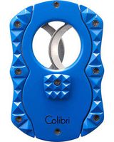 Quasar Cut 100 CUT100 Double Guillotine Cigar Cutter in an Attractive Gift Box Warranty Blue
