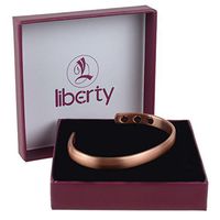Smooth 6 Magnet Copper Liberty Health Bracelet