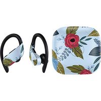 Skinit Decal Audio Skin for PowerBeats Pro - Officially Licensed Originally Designed Blue Fall Flowers Design
