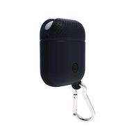❤️MChoice❤️Earphone Silicone Case Cover for Apple Airpods with Anti-Lost Keychain Glitter (Black)