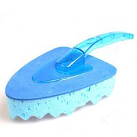 Honeycomb Absorbent Car Wash Sponge Truck Washing Cleaning Scrub Brush with Handle for Car, Kitchen, Tubs, Tiles, Glass, Floors Bathroom Cleaning (Blue)