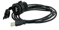Marinco USB Extension Cable with Weatherproof Cap, 6'