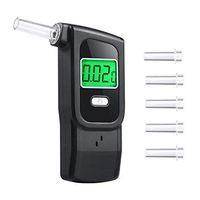 Professional Digital Alcohol Tester with 5 Mouthpieces for Personal Use