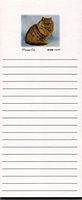 Red Persian Cat Magnetic List Pads - Set of 2