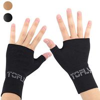 TOFLY Compression Arthritis Gloves, 1 Pair, Thumb & Wrist Support for Men Women, 20-30mmHg Compression Wrist Sleeve for Carpal Tunnel, Wrist Pain & Fatigue, RSI, Tendonitis, Sports Daily Use, Black XL