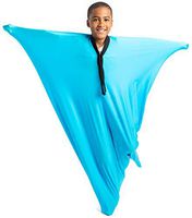 malu Premium Spandex Sensory Body Sock – Sensory Tool for Calming Deep Pressure Stimulation for Children with Sensory Processing Disorders, Autism, and ADHD - Medium Blue - 47" x 27"