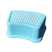 Yaohai Multifunction Children Bathroom Stool Slip-Resistant Step Pads Anti-Skid Headblock Foot Pedal Steps Bath Stair Toilet Stool (Color : Blue)