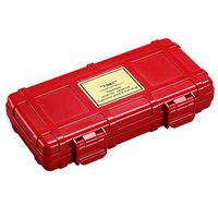 Cigar Humidor Travel Portable (3 cigares),Red