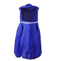 Yardwe Professional Beekeeping Suit Jacket with Veil bee Protective Suit Clothing - Free Size (Blue)