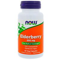 Elderberry, 500 mg, Extract 60 Vcaps by Now Foods (Pack of 3)