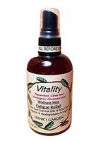 VITALITY Aromatherapy Wellness Mist for Fatigue Relief - Peppermint, Clove Leaf, Lemongrass & Cinnamon Leaf-Organic-Vegan-Biodegradable-Non GMO-100% Pure Essential Oils (2 oz / 59.2 ml Travel Size)