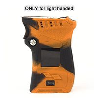 Smok MAG 225W Case for Right Handed Edition, CEOKS Skin Rubber Cover for Smok mag 225W Right Handed Mag TC Mod box protective Silicone Texture Case skin wrap Shield, Anti-Slip & Durable (Black/Orange)