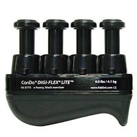 CanDo Digi-Flex Lite, Black, Hand Exerciser for Finger Strengthening, Rehabilitation, and Therapy