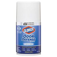 Clorox Clean Air Scent Odor Defense Air Spray - Aerosol - 6 fl oz (0.2 Quart) - Clean Air - 30 Day - 12 / Carton - Odor Neutralizer, Long Lasting, Bleach-Free