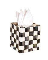 MacKenzie-Childs Courtly Check Enamel Tissue Box Cover