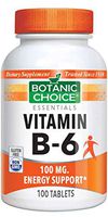 Botanic Choice Vitamin B-6 100 mg,100 Tablets