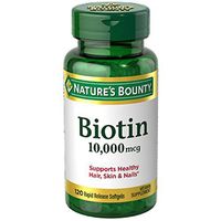 Nature's Bounty Biotin 10000 mcg Ultra Strength, Rapid Release Liquid Softgels 120 ea (Pack of 7)