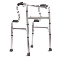 YSNBM Walker Wheelless Double Armrest Walker Old Walker Aluminum Four-Legged Walking Stick Non-Slip Walking Stick with Hospital