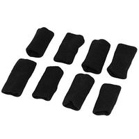 uxcell Stretchy Sport Finger Joint Sleeve Protector 8 Pcs Black