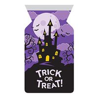 Creative Converting 339317 Haunted House Cello Bags, 5" x 9", Multi-color