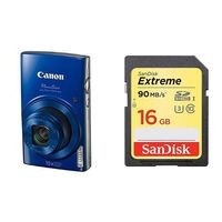 Canon Digital Camera - Wi-Fi & NFC Enabled (Blue) With 16GB Memory Card