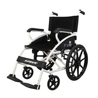 YangMi Wheelchair- Folding Portable Wheelchair Portable Elderly Trolley (Color : Black, Size : 95x68x88cm)