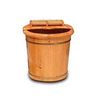 Foot Tub,Cypress Foot Bath Barrel,Household Wood Foot Bath Barrel,Wooden Footbath,Heightening 40cm Tub,Relieve Muscle Pain and Fatigue