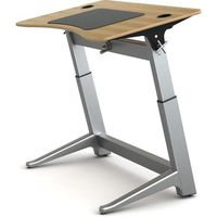 Active Collection Locus 4 Adjustable Standing Desk, Veneer Top, White Oak