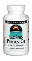 SOURCE NATURALS Flax Seed-Primrose Oil 1300 Mg Soft Gel, 180 Count