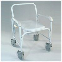 Deluxe Wheeled Commode - Commode