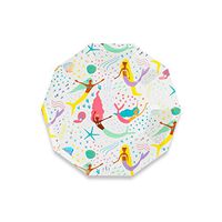 Daydream Society Under the Sea Mermaid Small Paper Party Plates, Pack of 8