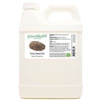 Chia Seed Oil - 32 fl oz (946 ml) Plastic Jug w/Cap - 100% Pure Carrier Oil - GreenHealth