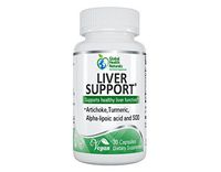 Liver Support Supplement, Artichoke Extract, Turmeric Root, ALA, SOD, 30 Veg Capsules - Global Health Naturals