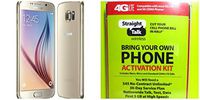 Straight Talk Samsung Galaxy S6 "Platinum Gold" 32GB runs on Verizon's 4G XLTE Via Straight Talk's $45.00 5GB Unlimited talk & Text "Service Card Not included"