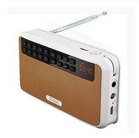 Studyset Rolton E500 Portable Stereo Speakers FM Radio Clear Bass Dual Track Speaker TF Card USB Music Player Orange
